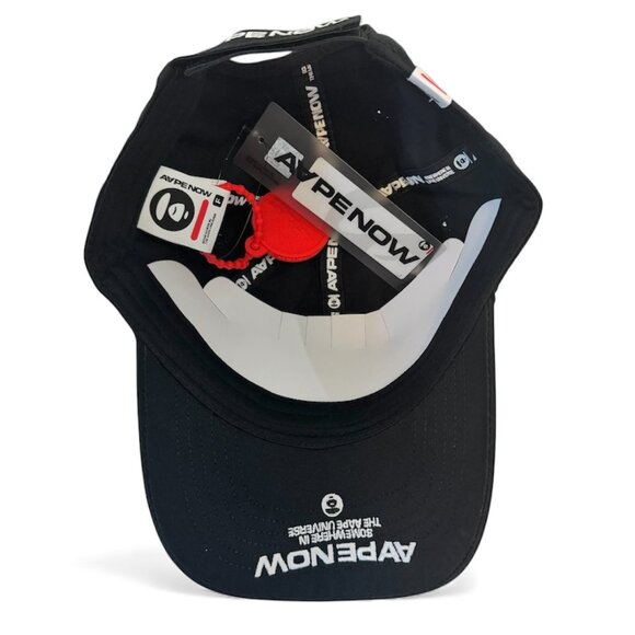 AAPE by A Bathing Ape Black Logo Cap • NWT Streetwear Hat • One Size - Picture 2 of 7